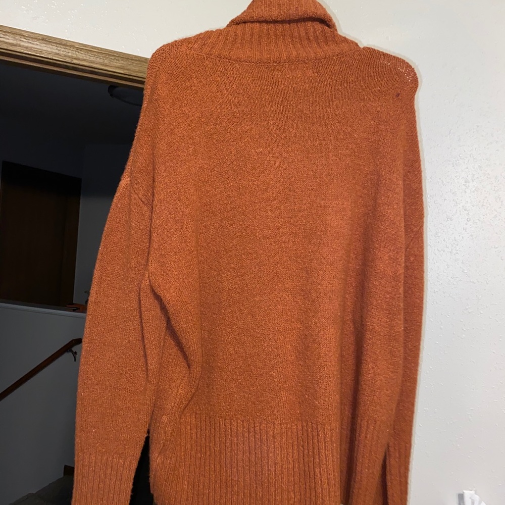 Loose scarf neck sweater